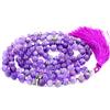 Generic Fukugems 108 mala tibetano collana per donne uomo, mala bracciale buddista, meditazione mala, amethyst yoga mala