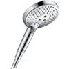 hansgrohe Raindance Select S - Doccetta per doccia, Doccino con 3 getti (incl. PowerRain), Soffione doccia rotondo (⌀ 120 mm) con funzione anticalcare, cromo, 26014000
