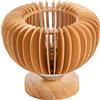 Beaupretty 1pezzi Plafoniera Legno Per Ambienti Moderni Lampadario Stile Rustico Per Sala Da Pranzo Camera Da Letto e Corridoio Design Semplice e Facile Installazione Øcm Senza Lampadina