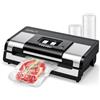 FRESKO Automatica Macchina Sottovuoto Alimenti, 140 Watt, Macchina Sottovuoto a Mani Libere, Rilevamento Secco/Umido, Borsa per 2 Rotoli, Taglierina Incorporata e Custodia per Borsa (AutoMax V8)