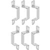 DTGN 18mm x 41,5mm (Altezza Interna x Larghezza Interna) Forma U Montante Connettore Staffa - 6pz - Buono per Casa Tubo Fissaggio - 304 Inox Acciaio Porta Chiusa Barra Supporto