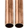DTGN 22mm x 1mm x 100mm(ODxMuro TxL) Rame Tubo - 2pz - Buono per Macchinari Attrezzature Bricolage decorazionetivo Telaio - Rotondo Metallo Tubi
