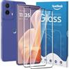Natbok 2 Pezzi 3D Vetro Temperato per Motorola Moto G85 5G / Moto Edge 50 Fusion Pellicola Prottetiva,Anti Graffio,Copertura Completa,Durezza 9H,Senza Bolle, Anti-Impronte Film per Moto G85