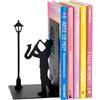 Balvi Fermalibri Jazz Colore Nero Un musicista come supporto per i libri Metallo