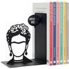 Balvi Fermalibri Frida Colore nero Bookend figura decorativa con l'iconica Frida Ferro 17 cm
