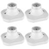 ledscom.de 4 pezzi plafoniera/porta lampada ELEKTRA, bianco, 1x E27 max. 60W