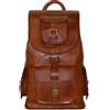 Fatto a mano Zaino vintage in pelle 19" HandDecore borsa a tracolla vero messenger per laptop