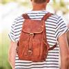 Fatto a mano Zaino da uomo 22 pollici in pelle vintage per laptop zaino borsa messenger bo...