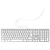 Mobility Lab ML311142 tastiera cablata QWERTZ Layout tedesco ideale per Mac - bianco/argento