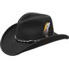 Stetson Amasa Capello Western Feltro di Lana Unisex - Idrorepellente - Cappello da Cowboy Made in USA - Cappello da Rodeo Ripiegabile - Estate/Inverno Nero L (58-59 cm)