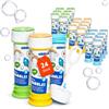 alldoro 63073 Bolle di sapone - Set di 24 barattoli di sapone da 55 ml con bastone per soffiare e gioco del labirinto nel coperchio, bambini da 36 mesi e adulti, multicolore