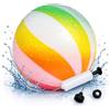 alldoro 60210 pallone 2 in 1 per giochi d'acqua e tuffi - può essere riempito d'aria o d'acqua - colorato, diametro 20 cm, dai 8 anni
