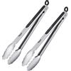 Westmark 2 Pinze per Grigliare e Servire, Con Manici in Acciaio Inox e Impugnature Gommate, Lunghezza: 35 cm, Acciaio Inossidabile/Plastica, Classic Spezial Maxi, Argento/Nero, 162522E3