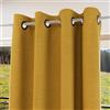 Soleil d'ocre, Tenda con occhielli Isolant e 100% oscurante 135x250 cm ECLIPSE senape