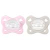 Chicco Physioforma - Dual Soft Succhietto Gommotto 2-6M Rosa, 2 pezzi