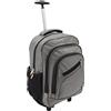 Generico R.Leone/Ormi Trolley Zaino Bagaglio a mano Aereo con 2 Ruote Viaggi Low cost 8912 (50x34x19cm, Grigio)