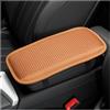 CGEAMDY Coprire La Console Centrale per Il Bracciolo, Cuscino Antiscivolo per Console Centrale Auto, Cuscino in Pelle per Bracciolo Auto, Cuscino Traspirante Bracciolo Console Centrale Auto(Marrone)