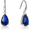 Namana Orecchini Pendenti Donna in Argento 925 - A Goccia Con Pietre Blu Zaffiro per Donna e Ragazza - Confezione Regalo Inclusa