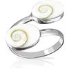 PLANETYS - Anello Occhio di Santa Lucia Shiva Argento Sterling 925 - Dimensione Regolabile
