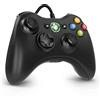 Diswoe Controller per Xbox 360, controller per PC USB cablato joystick gamepad, controller dal design ergonomico migliorato per Xbox 360 Slim PC con Windows Vista/7/8/8.1/10