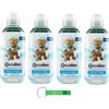 Beni Culinari 4x Coccolino Ammorbidente Concentrato Delicato e Soffice,Detersivo per Capi Morbidissimi, 28 Lavaggi, 645ml + Portachiavi Beni Culinari in Omaggio