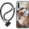 Sunrive Cover compatibile con Samsung Galaxy A50s/A50/A30s,Custodia Case in molle matte Morbida Flessibile Antigraffio protettiva back Case(riccio)+1 x Cordino Universale