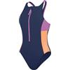 Speedo Jammer Hyperboom Panel, Allenamento di Nuoto, Fitness, Resistenza al Cloro Jammer per Uomo, Nero/Grigio Antracite/Bianco, 40