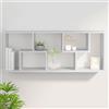 Gecheer Scaffale a Parete,Mensola Galleggiante,Libreria da Parete,Mensola da Parete a Forma Rettangolare,Scaffale Murale,Mensole cubo da Parete,Scaffale da Parete,in Legno,Bianco 36x16x90 cm