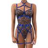 Guiguishiny Body sexy con cavallo a scatto per le donne cattivo un pezzo di Trasparente Sheer Mesh babydoll lingerie orsacchiotto Biancheria Intima Perizoma con Reggicalze Completi Intimi