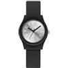 Silverora Orologio da donna bianco con cinturino in silicone, orologio sportivo analogico con fibbia ad ago per uomo e adolescente, Nero-2.