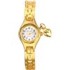 Lancardo Orologio da donna di lusso, analogico, al quarzo, in acciaio inossidabile, orologio da donna, con strass, dorato, per Halloween e Natale
