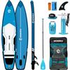 WOWSEA F1 Tavola da Paddle Gonfiabile, Durevole e Stabile Tavola da Paddle Surfing, DaCorsa e Esplorazione Paddle Board con Kit Accessori, Buona Scelta per l'esercizio Acquatico e Insegnamento