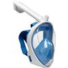 Emsmil - Maschera integrale da snorkeling a 180°, per immersioni, snorkeling, snorkeling, bambini, blu, XS
