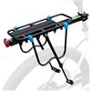 ROCKBROS Portapacchi Bici, Portapacchi in Alluminio, Portapacchi Bici Posteriore, Portapacchi Bicicletta con Riflettore, Sedile Portapacchi bici, per MTB da 24-29 pollici, Bici da Strada