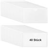 Furuising 40 Pezzi Porta Etichetta Autoadesivo 10 x 6 cm, Tasche Autoadesive Porta, Portaetichette Autoadesivo Trasparente, Tasche Autoadesive per Schede Supermercati Armadietti Scaffali Uffici