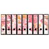 codiarts. Set di 9 etichette autoadesive per raccoglitori, a forma di fiore, colore: rosa