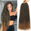 YDDM Passion Twist Capelli, 7 Confezioni 18 Pollici All'uncinetto a Onda d'Acqua per Lunghi Bohémien Intrecciare, Estensioni Sintetiche