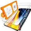 L K LϟK 2 Pezzi Vetro Temperato per Samsung Galaxy S24,9H Durezza Senza Bolle HD Schermo Protettivo Facile Kit D'Installazione