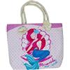 Generic Borsa Piccolo Unicorno Sirena Bambina 2-6 anni Stelle Luminose Spiaggia Passeggiata colore rosa 32x25x10cm., Rosa-blu