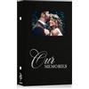 Lanpn Album Fotografico 10x15 300 Foto, Finestra OURMEMORIES Lino Porta Foto Album Portafoto Orizzontali Tascabile Tasche Tasca Nero