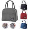 ZoneYan Piccola Borsa Termica Porta Pranzo, Borsa del Pranzo, Piccola Borsa Termica, Borsa Frigo Pranzo Piccola, Pranzo al Sacco Isolato Sacchetto, Applicare per Ufficio/Picnic (Gray)