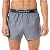 Calvin Klein Pantaloncino Boxer Uomo Slim Cotone Elasticizzato, Grigio (Blueberry Chambray), XL