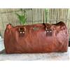 Fatto a mano Borsone uomo 25" indumento pelle grande vintage viaggio palestra borsa tote c...