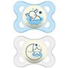 BAMED BABY ITALIA Srl MAM SUCCHIETTO ORIGINAL NIGHT 2-6 MESI SILICONE MASCHIO 2 PEZZI