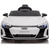 Mondial Toys Audi RS e-tron GT Macchina Elettrica Per Bambini 12V con Sedile in Pelle Tappetino Omaggio | Auto Elettrica per Bambini Full Optional (Bianco)