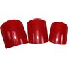 World of Nails-Design World Of Nails-Desig, unghie finte per i piedi, colore rosso vino, confezione da 100