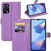 BOCTECH Cover per OPPO A54S / A16S / A16, Custodia a Libro Portafoglio in Pelle PU e Silione Morbido con Porta Carte, Magnetica e Supporto Flip Case Antiurto per OPPO A54S / A16S / A16, Viola