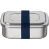 THERMOcafé by THERMOS TC Sandwich Box - Contenitore per il pranzo in acciaio inox con nastro in tessuto, per università, scuola e ufficio, lavabile in lavastoviglie e senza BPA