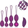 XSEXO Palline Per il Pavimento Pelvico Set - 2 in 1 Massager Ben Wa per principianti Upgradeed Silicone Wireless Remote Control ricaricabile Pavimento pelvico Esercizio (4 palle)