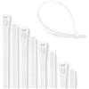 Meccion Fascette Plastica Riutilizzabili 250mm x 3.6mm, 100Pcs Fascette Elettricista Nylon Nere per Cablaggio con Resistenza Alla Trazione 50kg